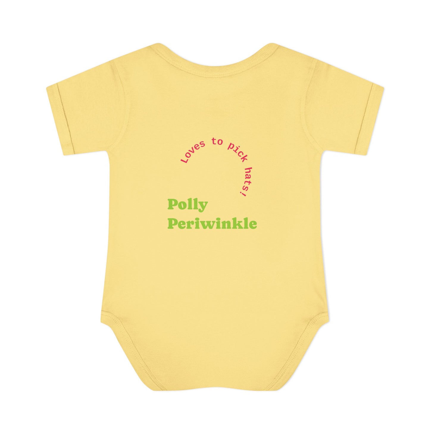 Polly Periwinkle Baby Bodysuit – Colorful Cartoon Kid Character Infant Onesie