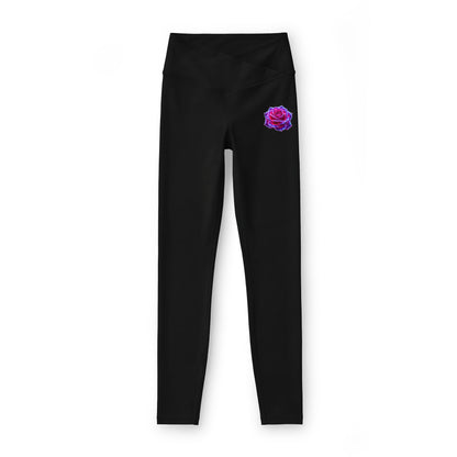 Floral Rose Hip Luxe Leggings — High-Waist Women's Activewear