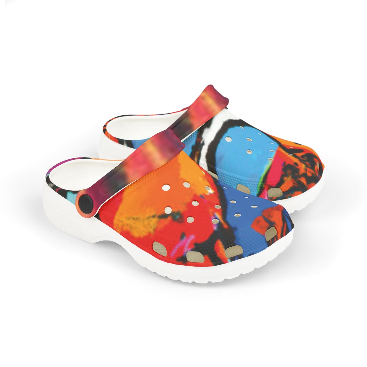 Kids Colorful Graffiti EVA Foam Clogs — Lightweight Slip-On Sandals