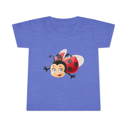 Cute Ladybug Toddler T-Shirt — Playful Cartoon Insect Tee for Kids
