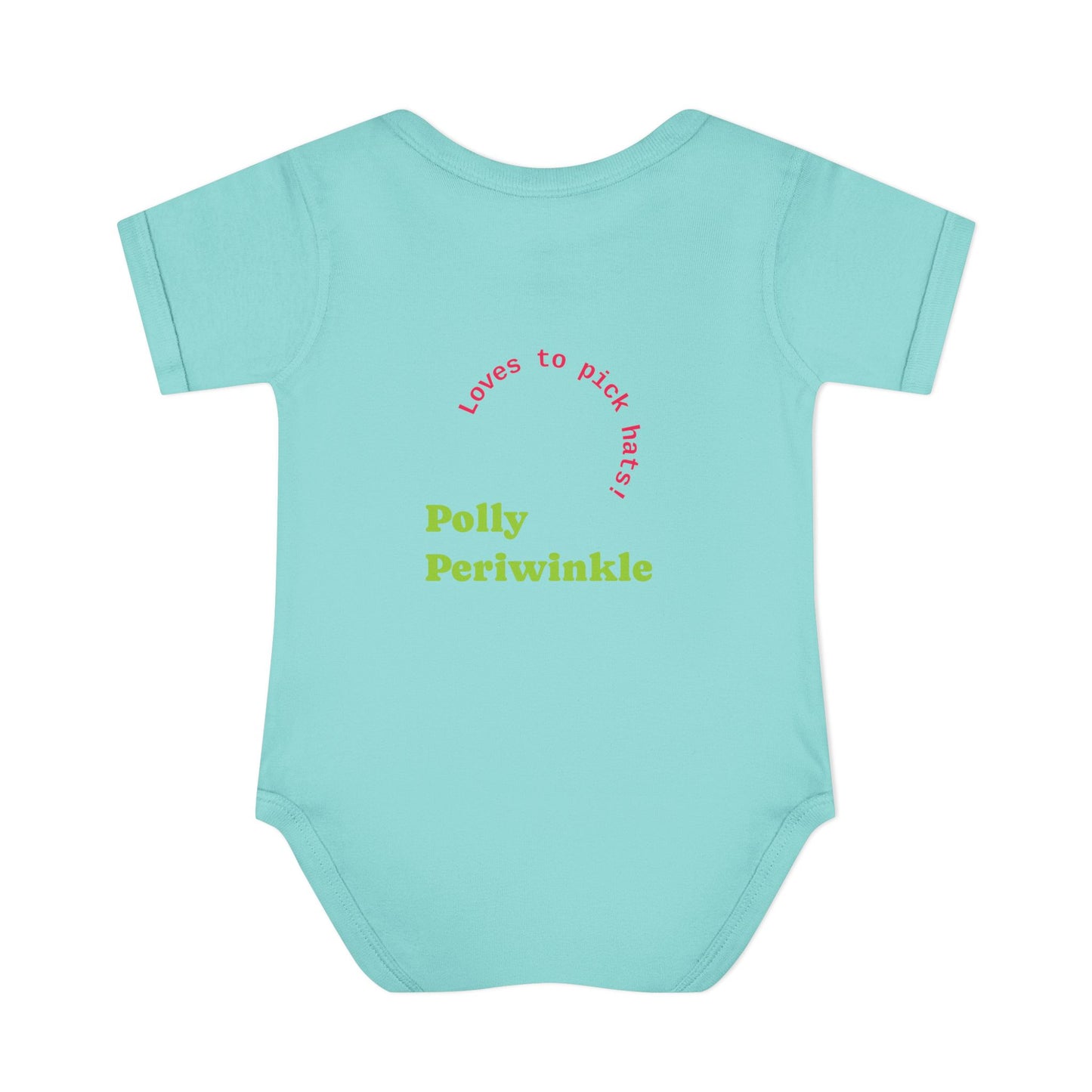 Polly Periwinkle Baby Bodysuit – Colorful Cartoon Kid Character Infant Onesie