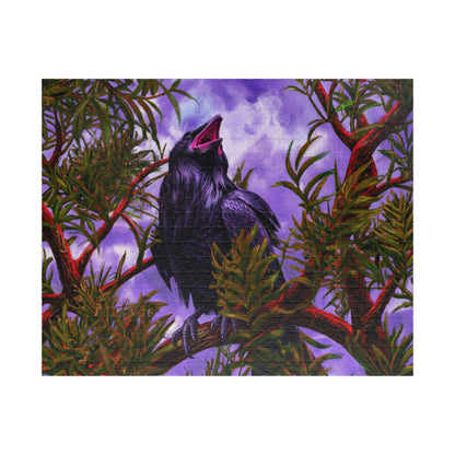 Raven in Purple Sky Jigsaw Puzzle — 110/252/520/1014-Piece