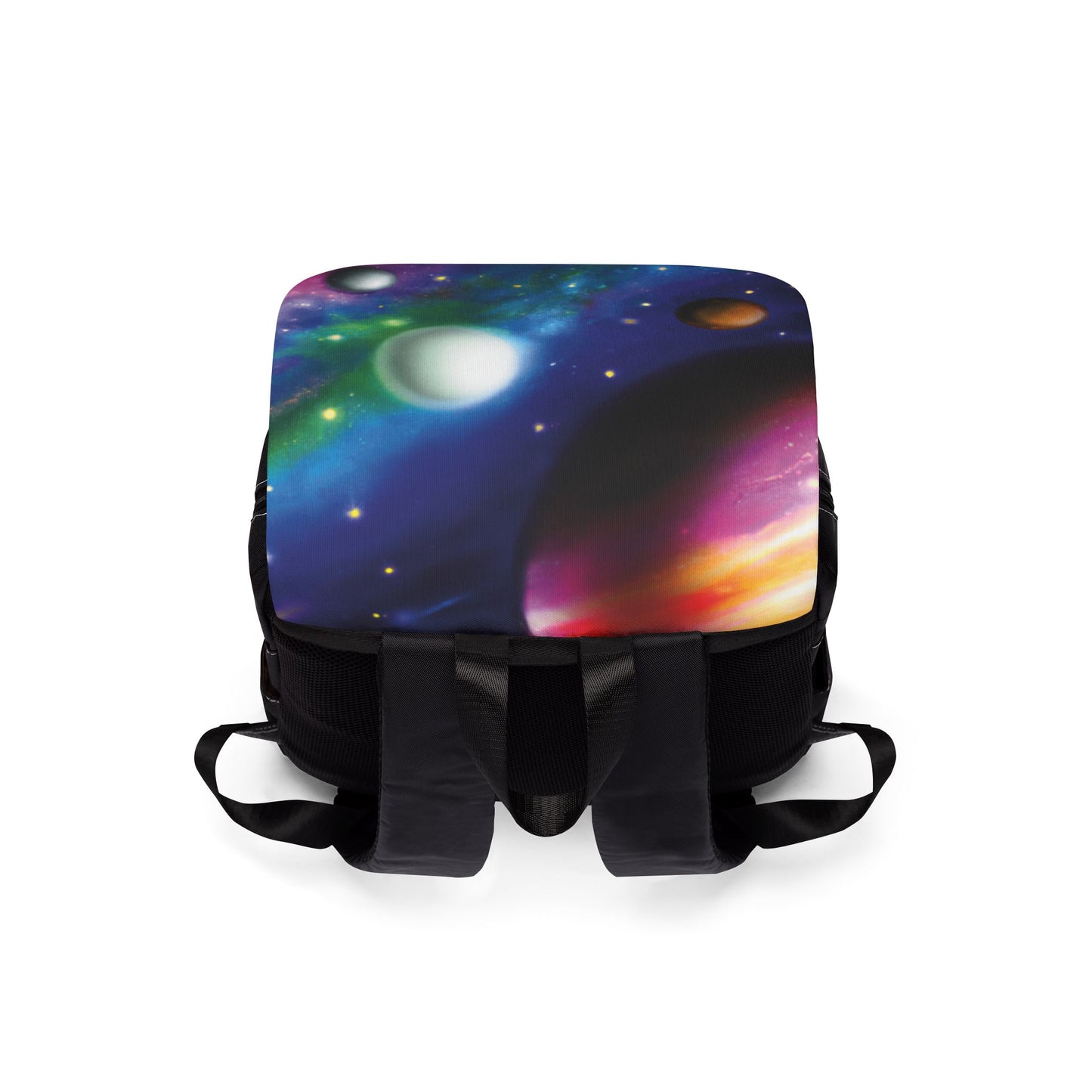 Galaxy Nebula Shoulder Backpack — Colorful Space Print Casual Backpack