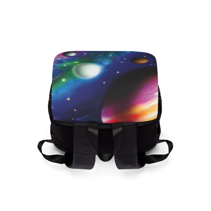 Galaxy Nebula Shoulder Backpack — Colorful Space Print Casual Backpack