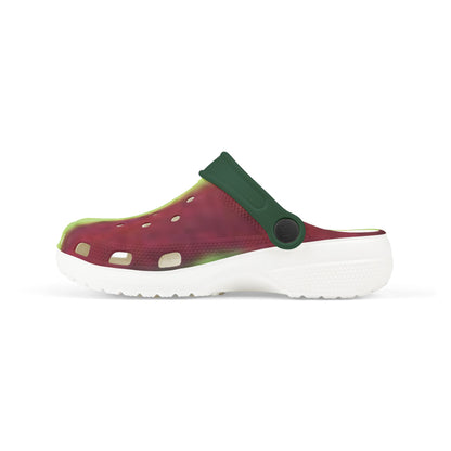 Kids Watermelon Print EVA Foam Clogs — Lightweight Summer Slip-Ons