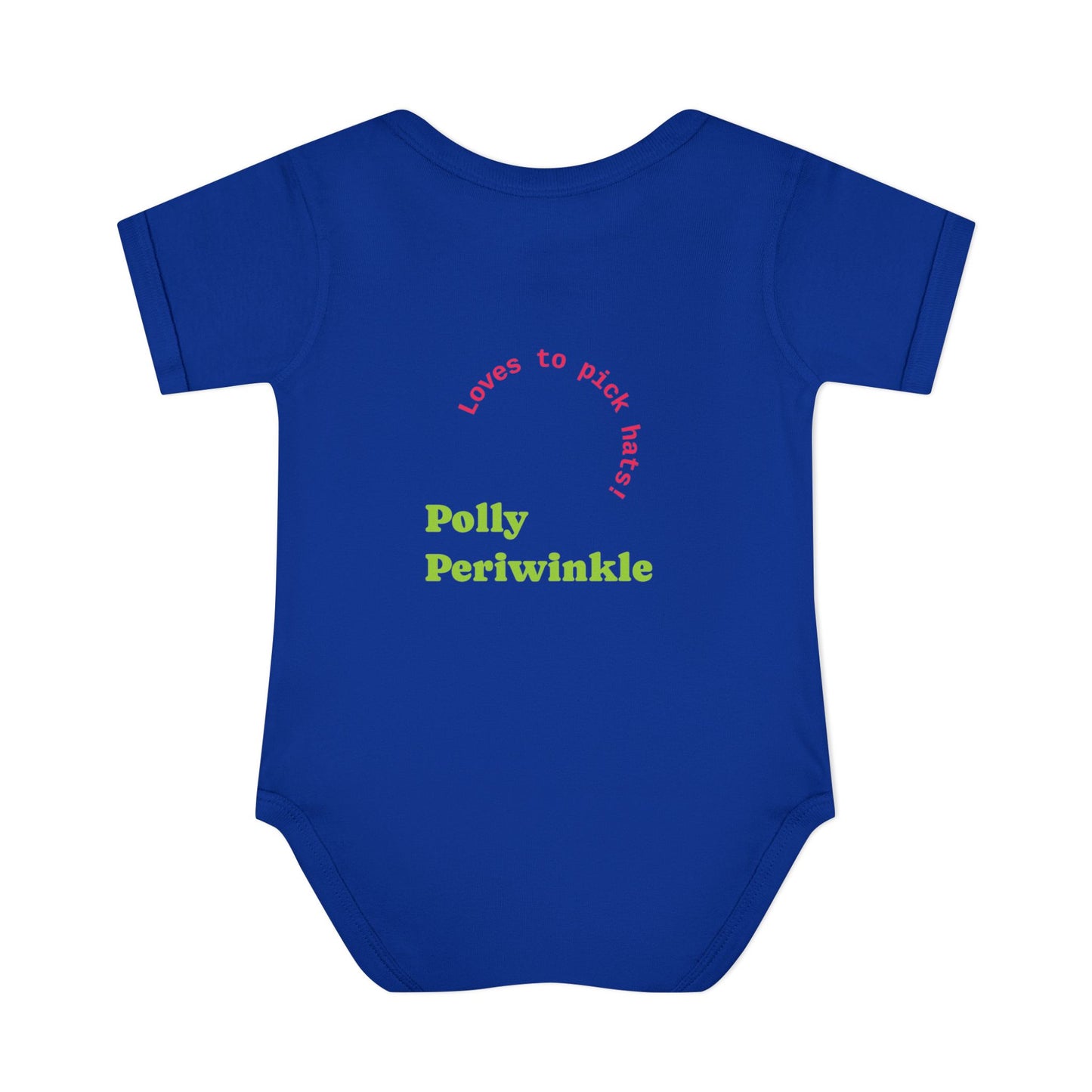 Polly Periwinkle Baby Bodysuit – Colorful Cartoon Kid Character Infant Onesie