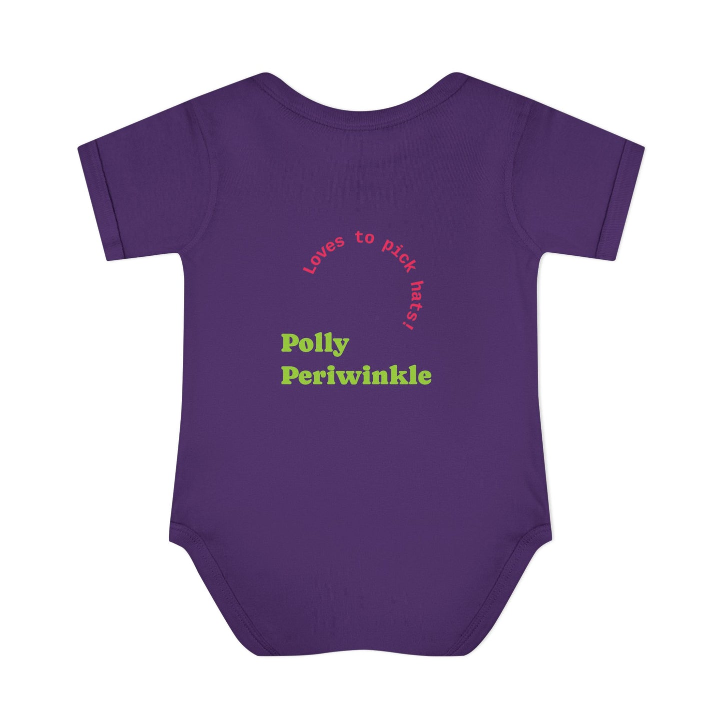 Polly Periwinkle Baby Bodysuit – Colorful Cartoon Kid Character Infant Onesie