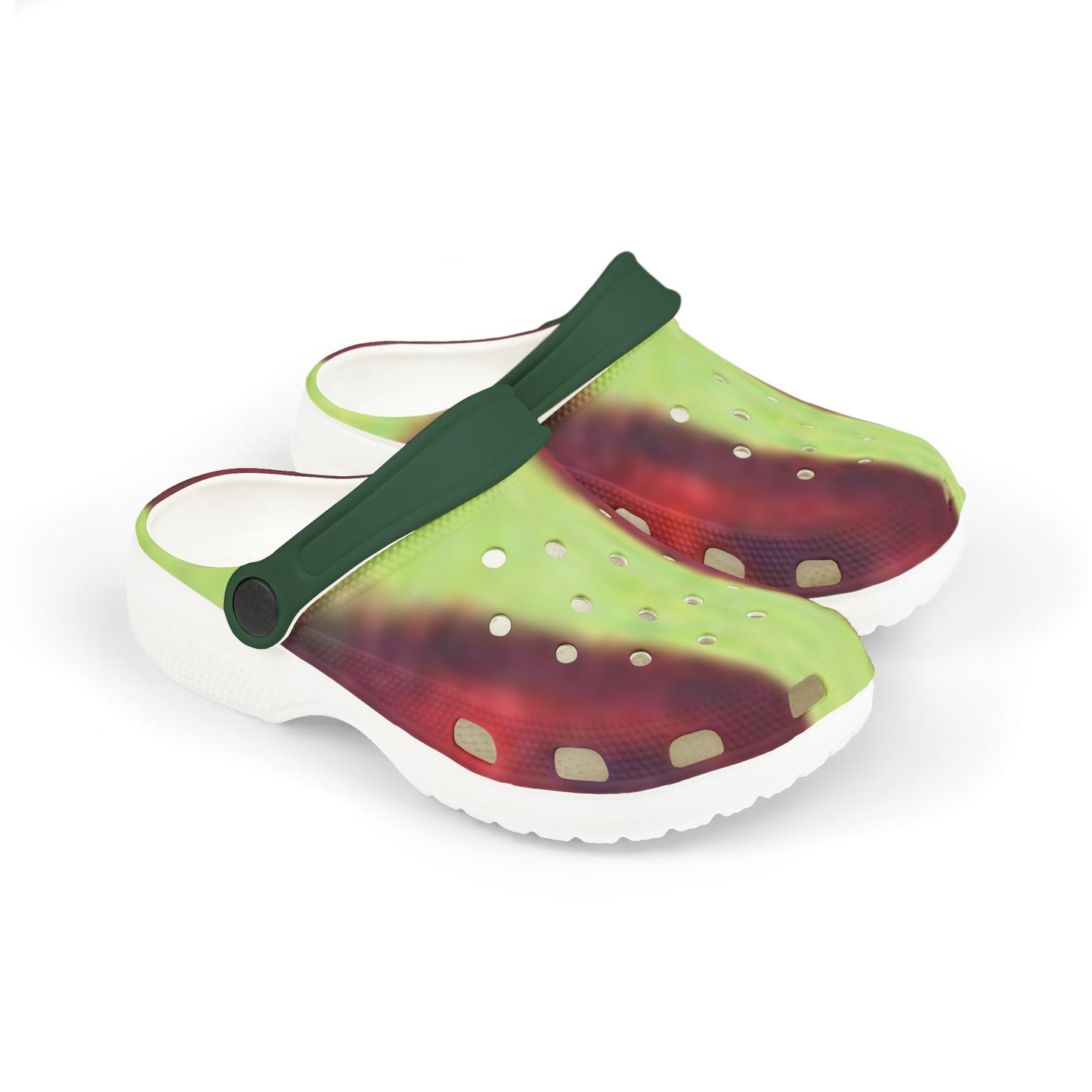Kids Watermelon Print EVA Foam Clogs — Lightweight Summer Slip-Ons