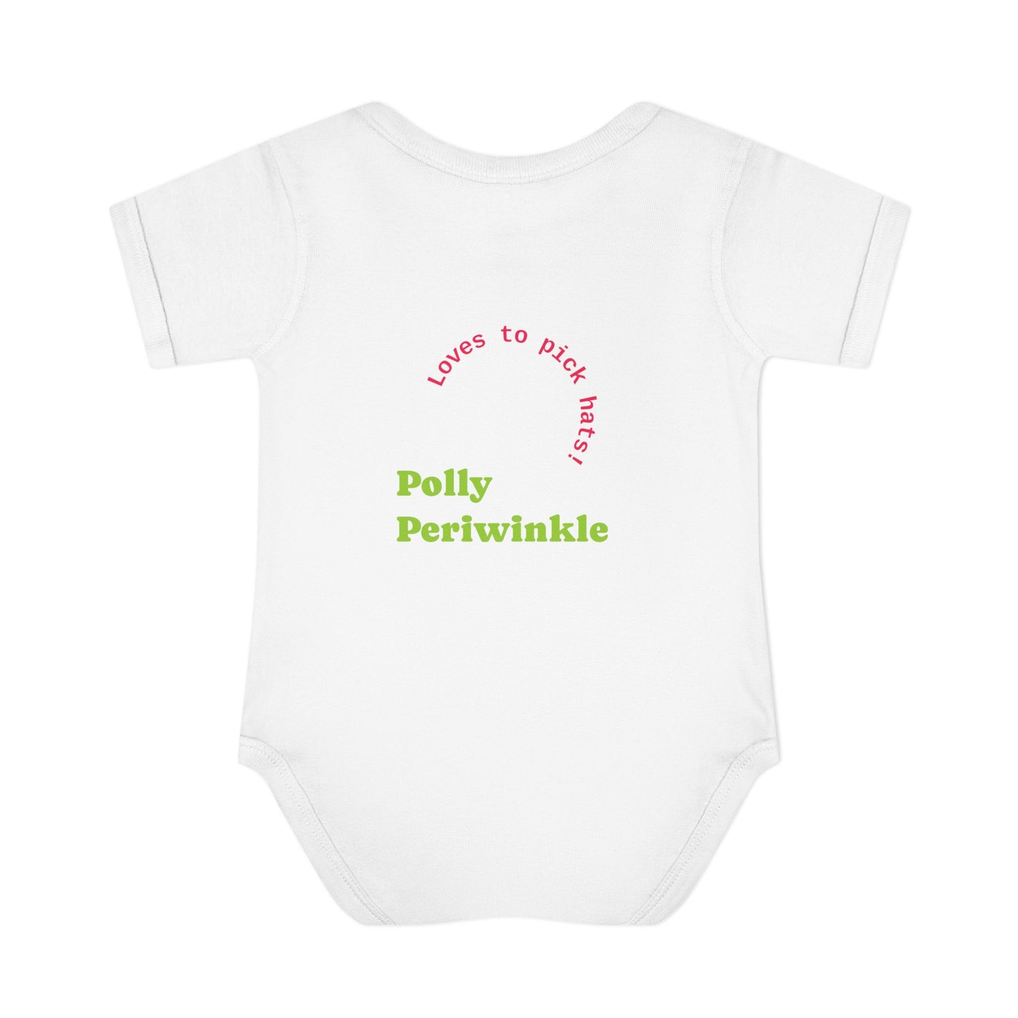 Polly Periwinkle Baby Bodysuit – Colorful Cartoon Kid Character Infant Onesie