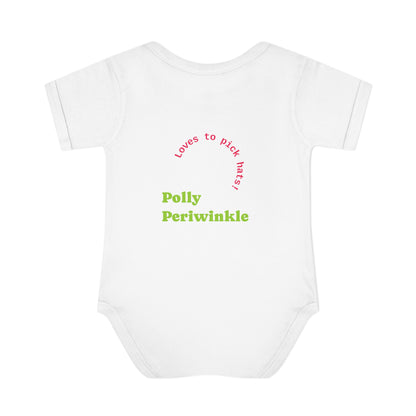 Polly Periwinkle Baby Bodysuit – Colorful Cartoon Kid Character Infant Onesie