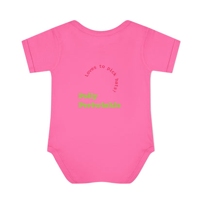 Polly Periwinkle Baby Bodysuit – Colorful Cartoon Kid Character Infant Onesie