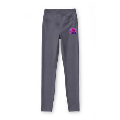 Floral Rose Hip Luxe Leggings — High-Waist Women's Activewear
