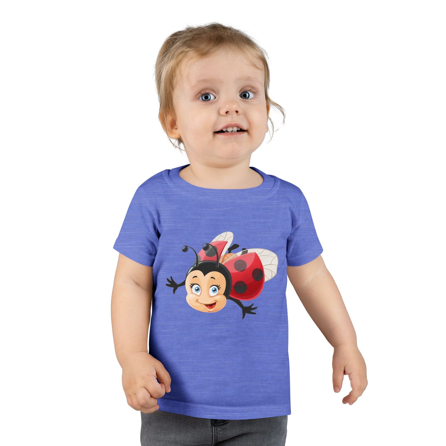 Cute Ladybug Toddler T-Shirt — Playful Cartoon Insect Tee for Kids