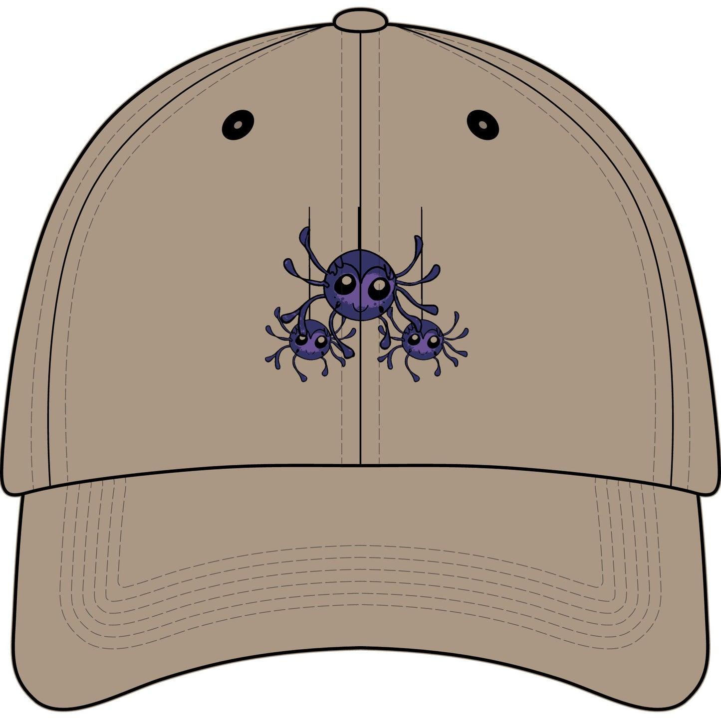 Kids Spider Web Embroidered Baseball Cap — Youth Baseball Hat