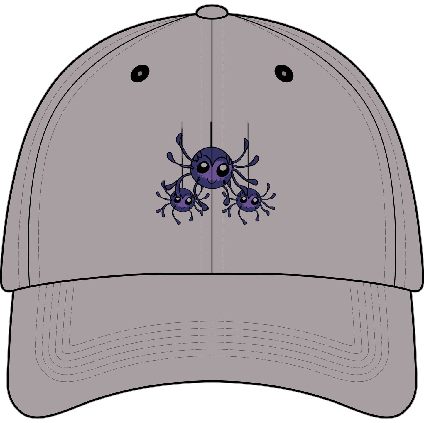 Kids Spider Web Embroidered Baseball Cap — Youth Baseball Hat