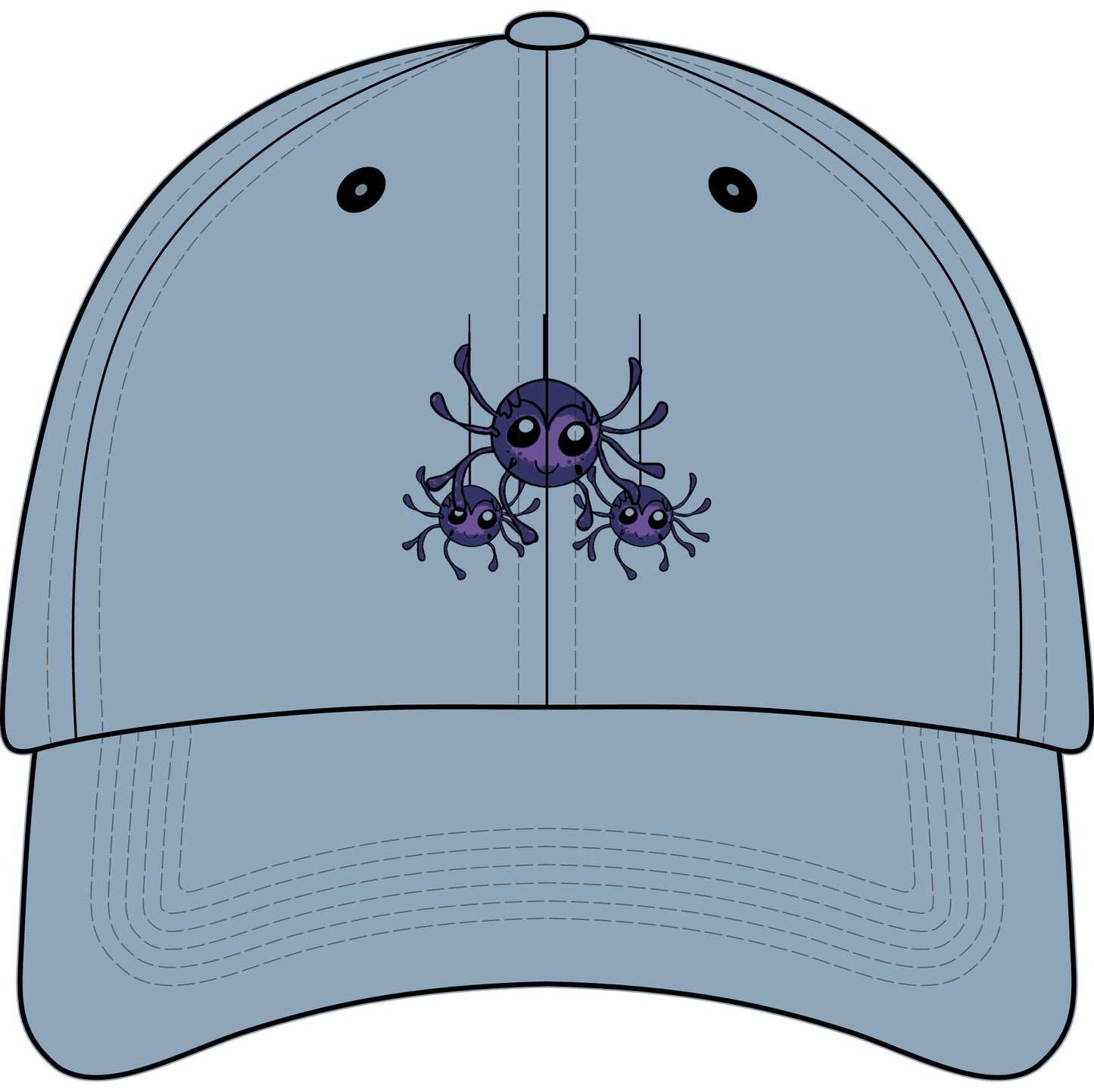 Kids Spider Web Embroidered Baseball Cap — Youth Baseball Hat