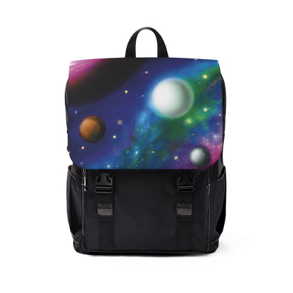 Galaxy Nebula Shoulder Backpack — Colorful Space Print Casual Backpack
