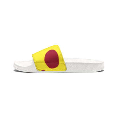 Pizza Polka Slides — Youth Removable‑Strap Sandals