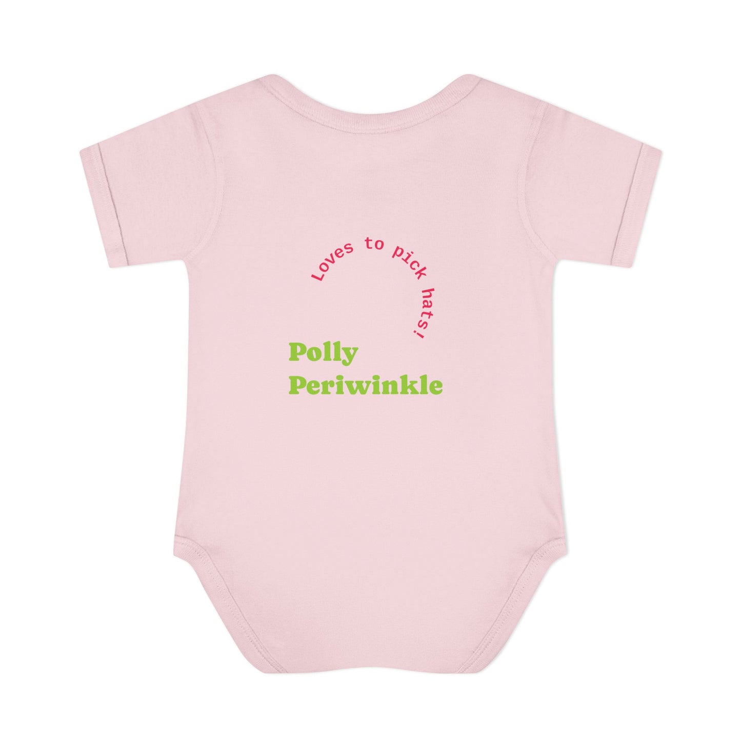Polly Periwinkle Baby Bodysuit – Colorful Cartoon Kid Character Infant Onesie