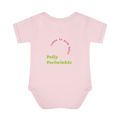 Polly Periwinkle Baby Bodysuit – Colorful Cartoon Kid Character Infant Onesie